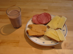 A typical lunch