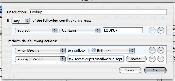 Apple Mail Rule